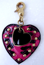 Rare Mulberry Heart Bag Charm