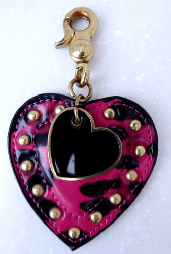 Rare mulberry heart - rare, charm
