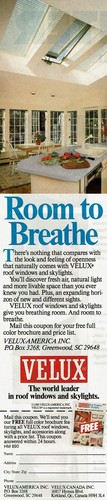 1990 vintage print velux - 1990, ad
