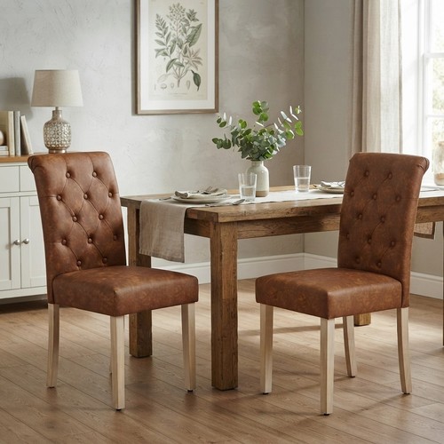 Modern faux leather dining - faux,