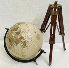 Antique 8" Globe World Map