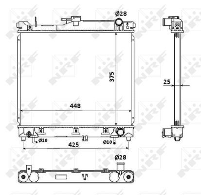 Nrf radiator for suzuki jimny - for,
