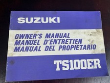 SUZUKI TS100ER OWNERS MANUAL HANDBOOK TS 100 ER