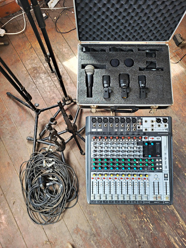 Full drum mic kit with - full,