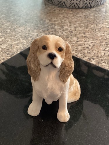 Spaniel vintage resin dog - vintage,