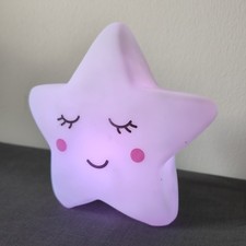 Star Shaped Colour Changing Night Light Used Working Condition