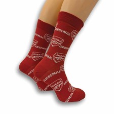 Arsenal FC Print Red Socks -
