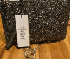 BN Coast Pricilla Glitter Pouch Handbag Rrp £45