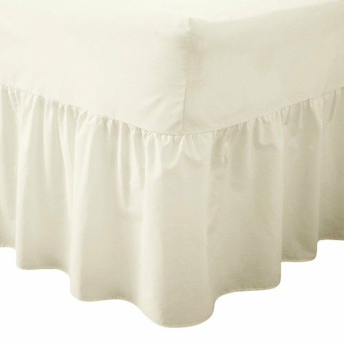 Percale fitted valance sheet - ,
