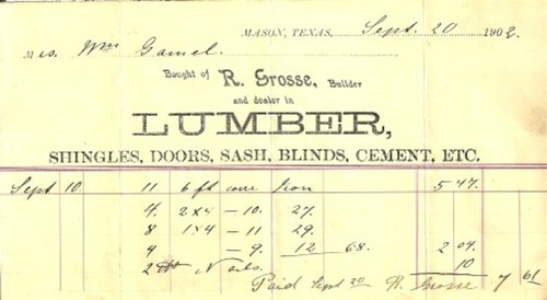 Grosse builder mason texas - mason,