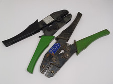 Pair of Ratchet Crimp Tools Jaw 1 - 6 Cable 0.5 - 10 Sq. mm