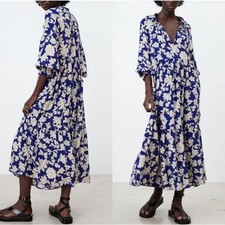 ZARA Floral Print Maxi Dress