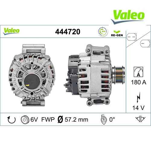 Alternator valeo 444720 - alternator,