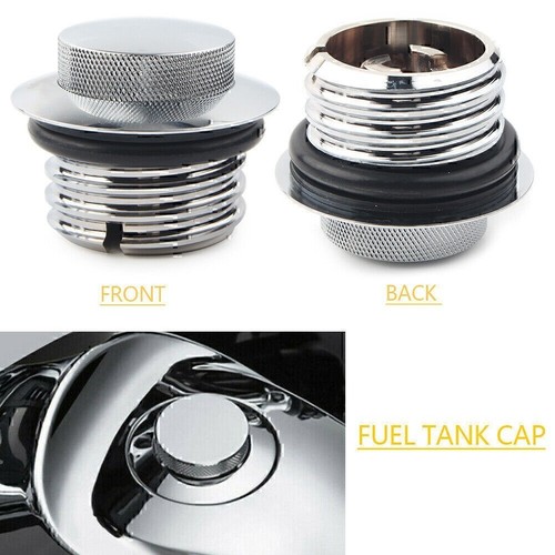Flush pop reservoir gas cap - up,