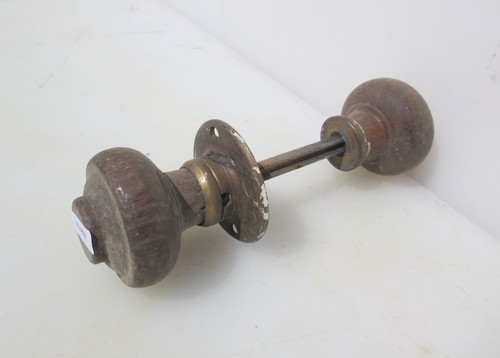 Antique wooden door knobs - antique,