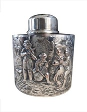 Antique Silverplate Tea Caddy