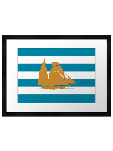Ship framed wall - framed, poster