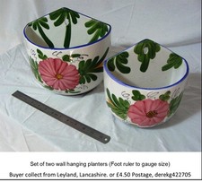 Wall planters, highly decorative, two wall planters to set off your home.