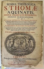 SUMMA THEOLOGICA S. THOMAE AQUINATIS 1677 SAINT TOMMASO D'ACQUINO SPIRITUALA