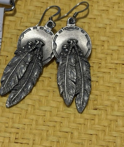 Vtg native american earrings - american,