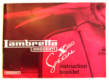 1970 Lambretta Innocenti  X150 Special Scooter Instruction Booklet in English