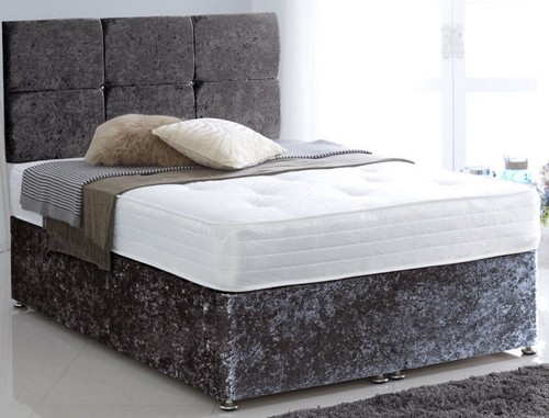 Crushed velvet bed - velvet, wrap