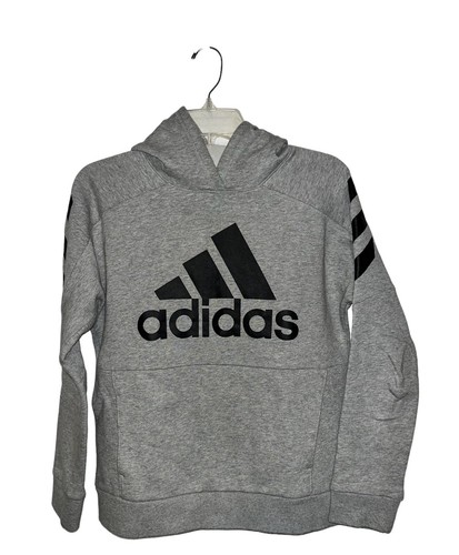 Adidas hoodie teens gray - hoodie,