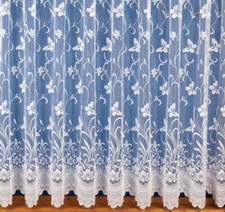 White Window lace Net Curtains