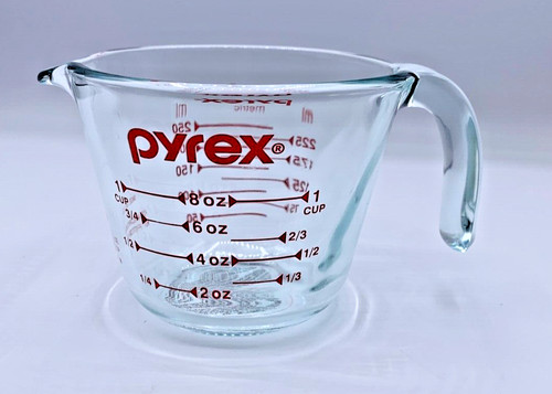 New pyrex cup - new, 1