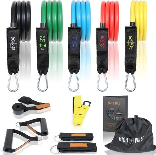 Resistance bands set with - set,