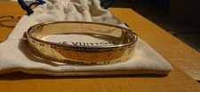 LV Louis Vuitton New Nanogram Bracelet Size S Gold Tone