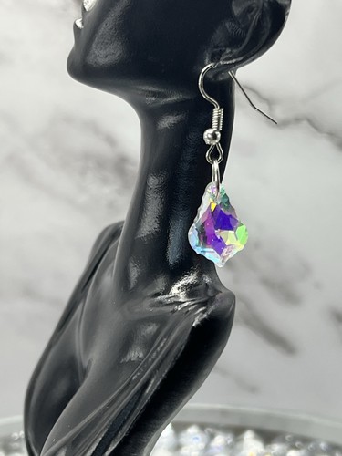 Aurora crystal drop earrings - crystal,
