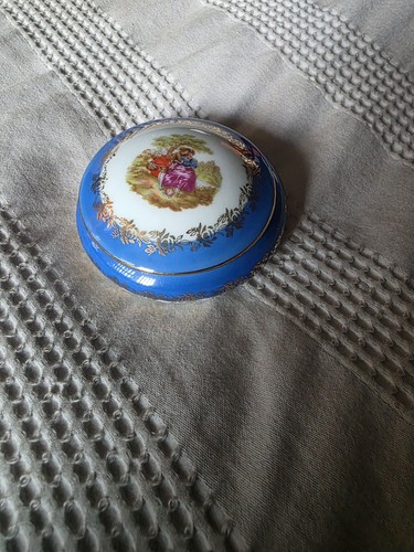 Limoges fragonard cobalt blue - limoges,