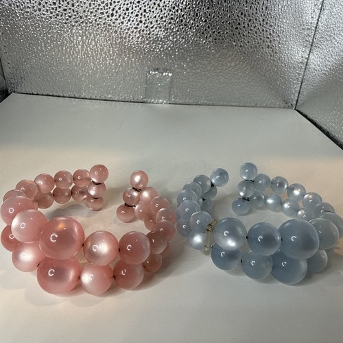 Vintage two pink blue - pink, moon