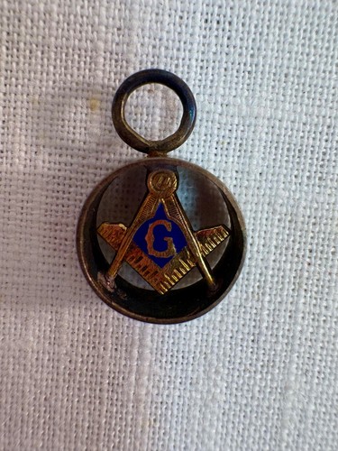 Vintage masonic watch fob - vintage,