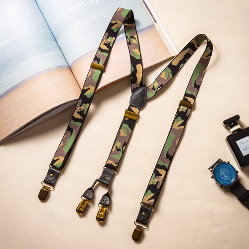 Vintage camouflage braces - vintage,