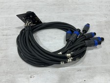 1) Socapex 19 Pin Female Chassis Mount to 6 NL4 Speaker connector (One) THS