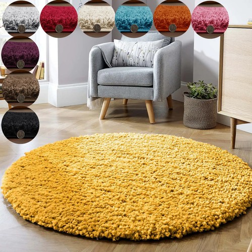 Circle round fluffy rugs - circle,