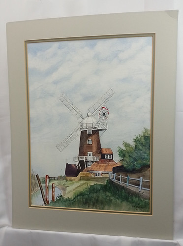 Cley mill norfolk painting - mill,