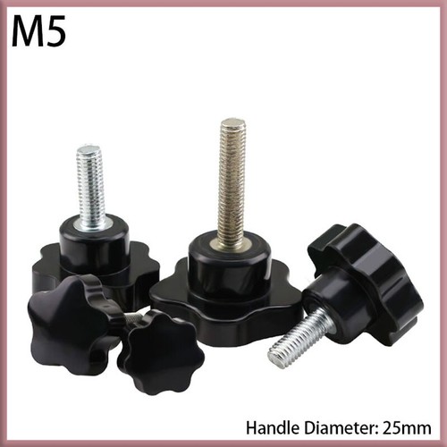 Plastic black thumb screw - black,
