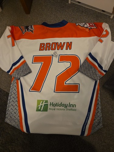 Game worn hockey jersey - worn,
