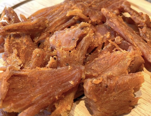 Buffalo wing chicken jerky - chicken,