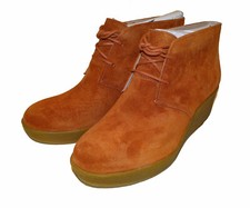 Clarks Womens Originals Athie Terra Rust size 8 D Suede Leather Ankle Boots Bnib