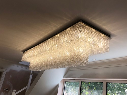 Rectangular long crystal glass - long,