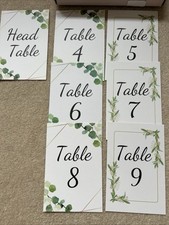 4-25 Table Numbers Plus Holders