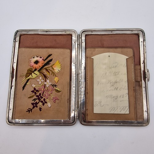 Edwardian leather card case - edwardian,