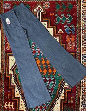 Vintage 1970s Deadstock Patch Pocket Flared Jeans W26