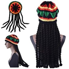 Men's Rasta Dreadlock Wig Hat