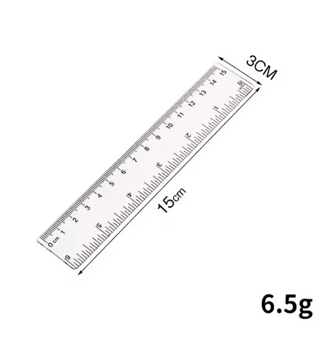 Double sided metal - double, ruler