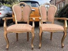 2xGRETA ITALIAN GOLD HIGH GLOSS DINING CHAIRS